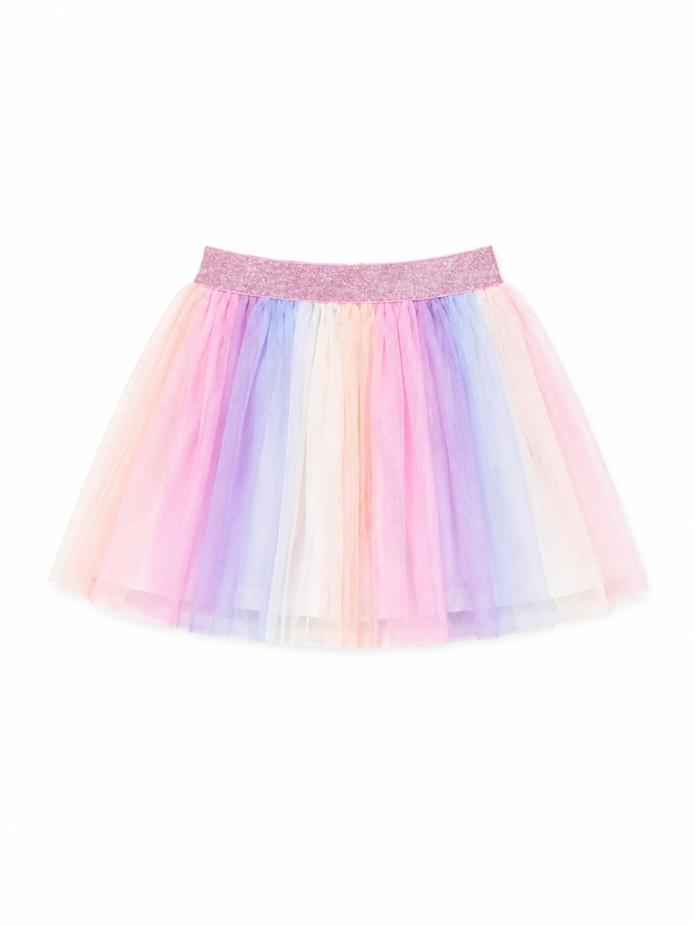 New - Zunie Girls Pastel Rainbow Tulle Skirt - Kids Bottoms
